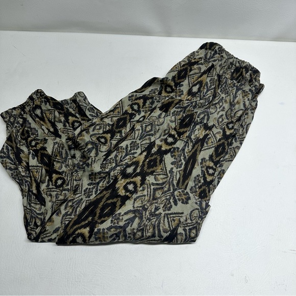 Free movement free people boho baggy Patterned Jogger Pants size L - Picture 8 of 10